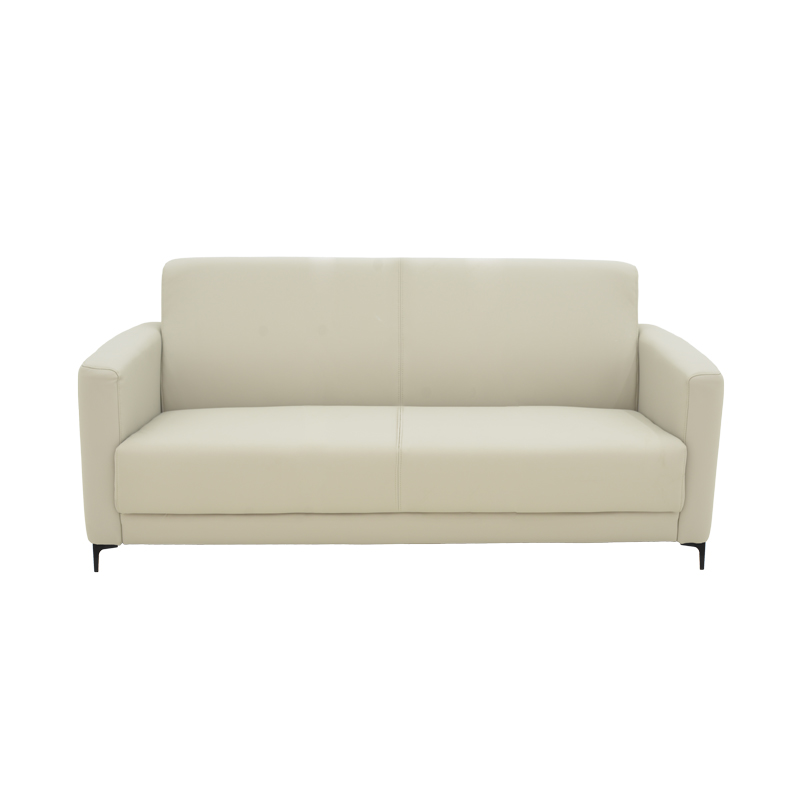 Καναπές διθέσιος Sidica I pakoworld PU σε μπεζ απόχρωση 135x82x81εκ - Image 2