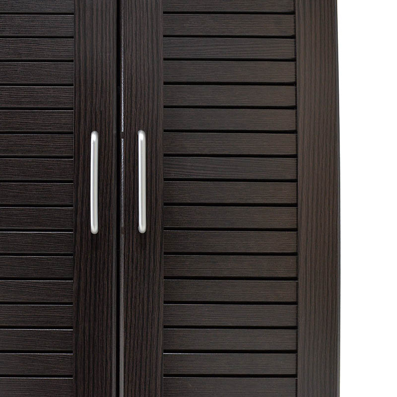 Παπουτσοθήκη-ντουλάπα SANTE pakoworld 21 ζεύγων χρώμα wenge 60x37x183εκ - Image 5