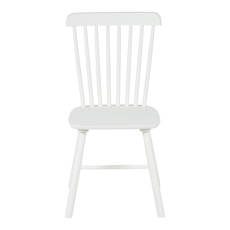 Καρέκλα Melia pakoworld rubberwood σε λευκή απόχρωση 45x51x87εκ - Image 4