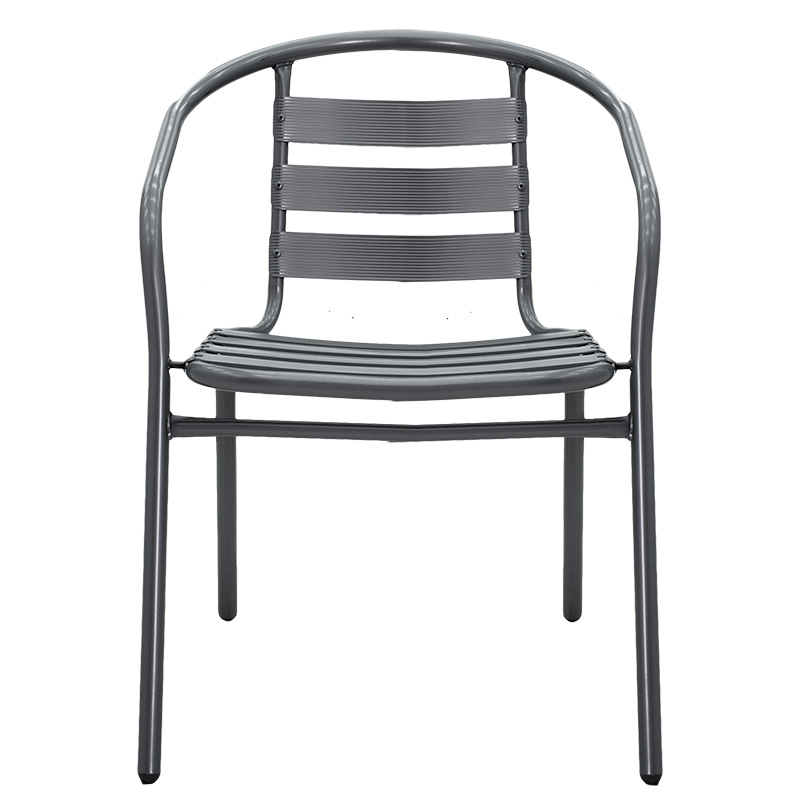 Πολυθρόνα Tade pakoworld μέταλλο ανθρακί 54x58x73εκ - Image 5