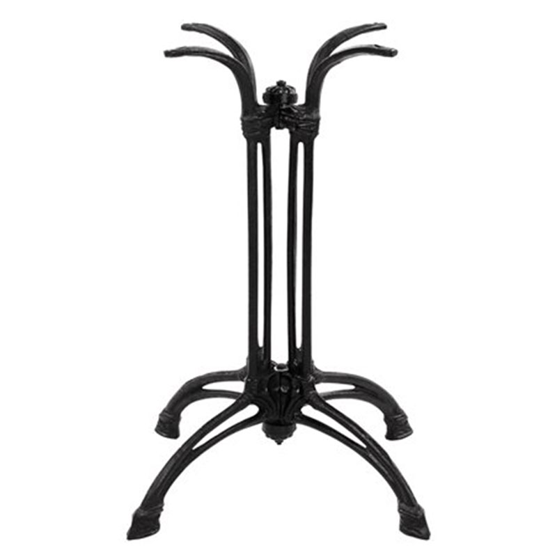 Βάση τραπεζιού Jewel pakoworld μαντέμι τετράνυχη μαύρη 72εκ - Image 2