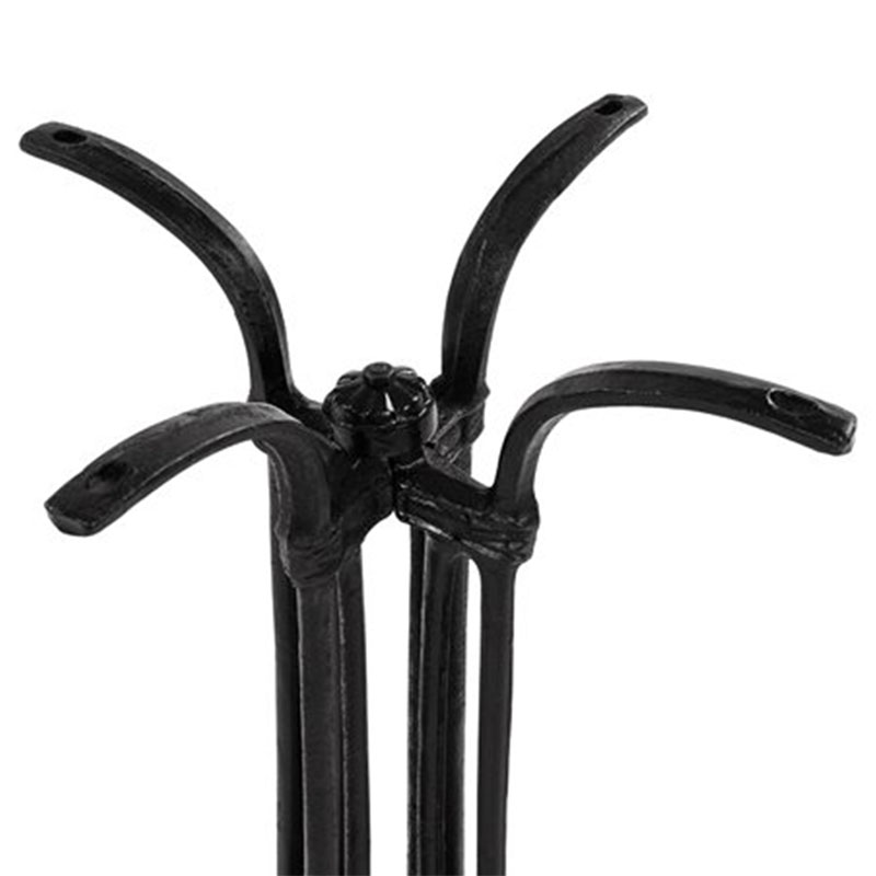 Βάση τραπεζιού Jewel pakoworld μαντέμι τετράνυχη μαύρη 72εκ - Image 3