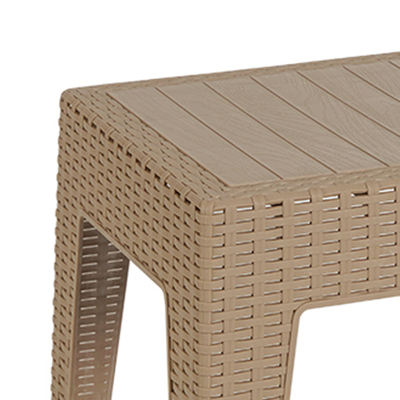 Τραπέζι Cosmic pakoworld PP cappucino 55x40x43.5εκ - Image 2