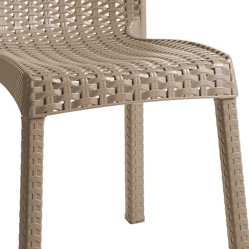 Καρέκλα Confident pakoworld PP cappucino - Image 3