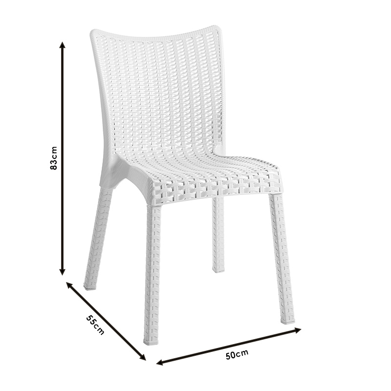 Καρέκλα Confident pakoworld PP cappucino - Image 5