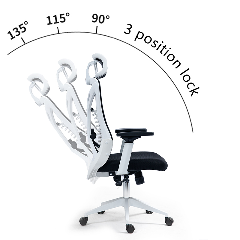 Καρέκλα γραφείου διευθυντή Andrew pakoworld mesh σε μαύρη απόχρωση 65x61x125εκ - Image 3