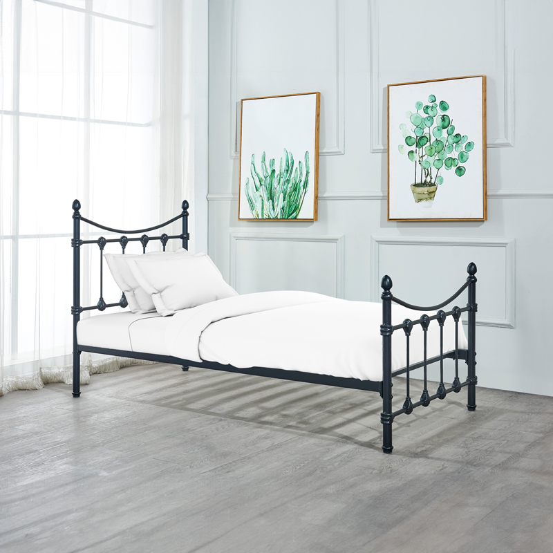 Κρεβάτι Beowulf pakoworld μαύρο μεταλλικό 90x190εκ - Image 2