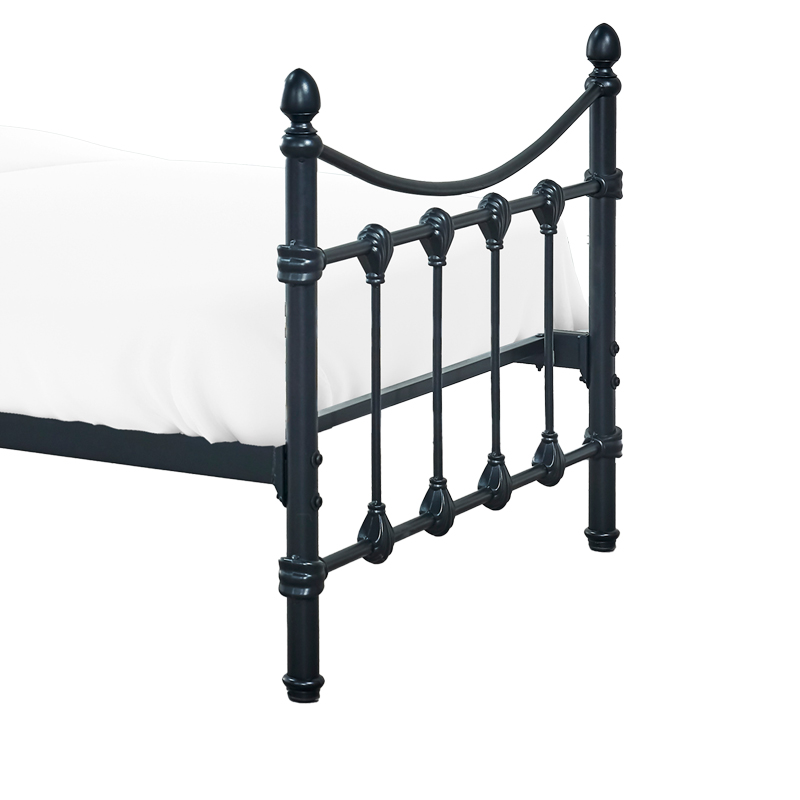 Κρεβάτι Beowulf pakoworld μαύρο μεταλλικό 90x190εκ - Image 4