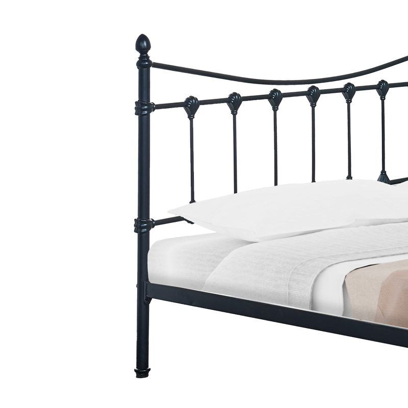 Κρεβάτι Beowulf pakoworld μαύρο μεταλλικό 140x190εκ - Image 3