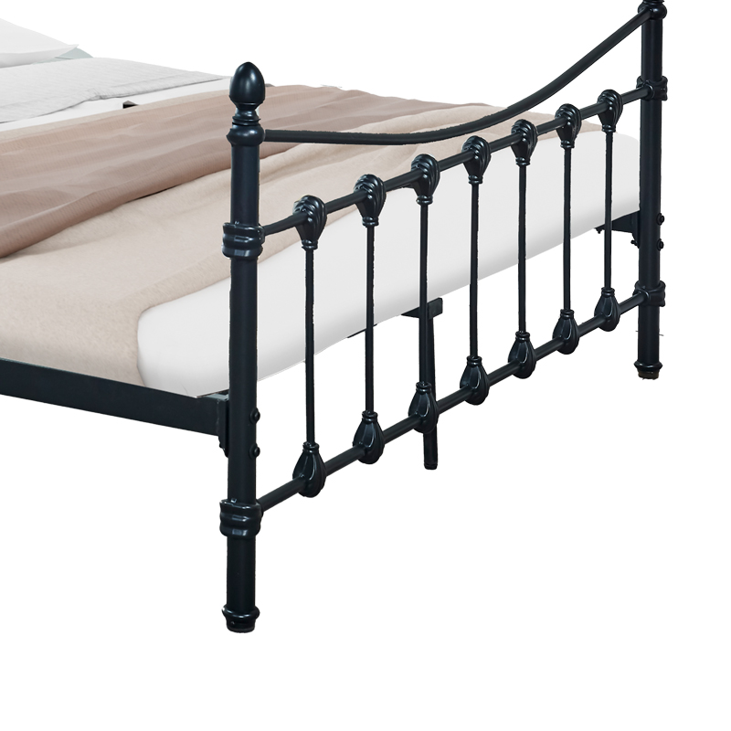 Κρεβάτι Beowulf pakoworld μαύρο μεταλλικό 140x190εκ - Image 4