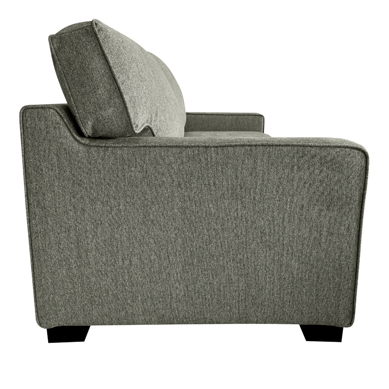 Καναπές-κρεβάτι διθέσιος με αναδιπλούμενο στρώμα Polaris pakoworld χακί ύφασμα181x91x83εκ - Image 5