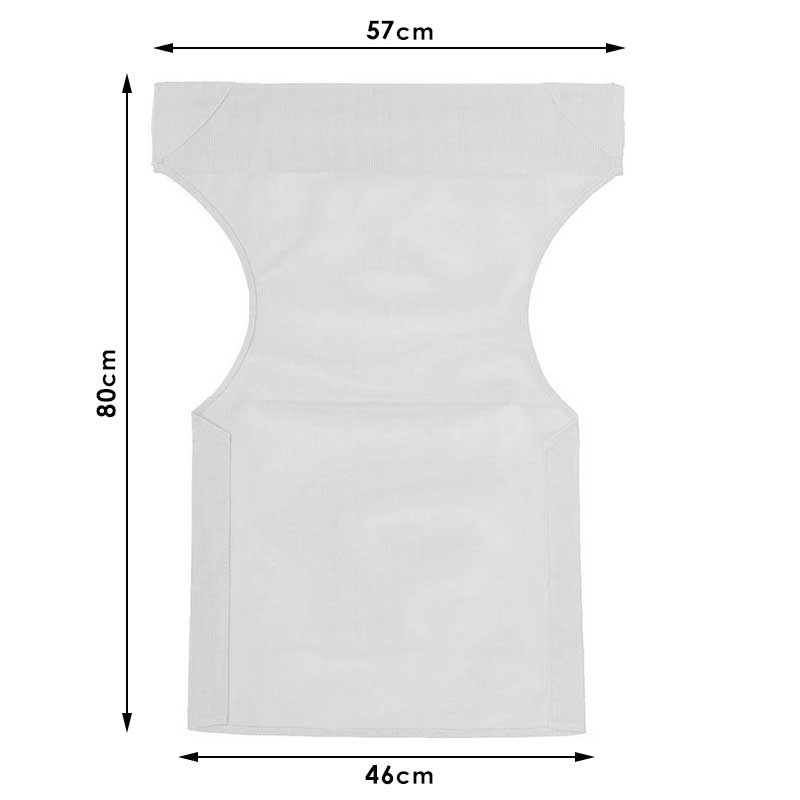 Διάτρητο πανί pakoworld επαγγελματικό πυκνότητας 2x1 για πολυθρόνα σκηνοθέτη χρώματος μπεζ-εκρού - Image 3