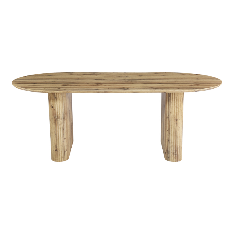 Τραπέζι Nembou pakoworld mdf σε oak απόχρωση 210x100x76εκ - Image 2