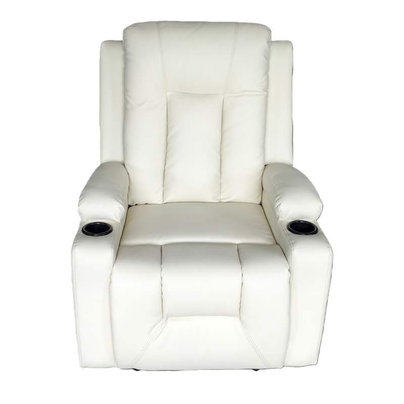 Πολυθρόνα relax Gessel pakoworld PU σε κρεμ απόχρωση 80x90x98εκ - Image 3