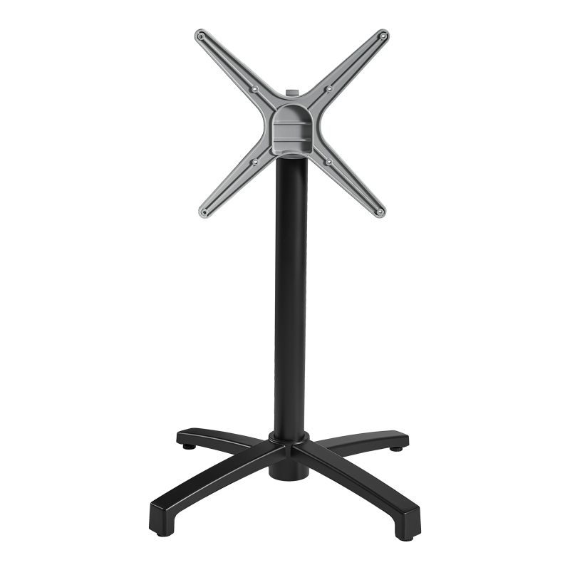 Βάση τραπεζιού Levo pakoworld μεταλλική σε μαύρη απόχρωση 69x69x73εκ - Image 3