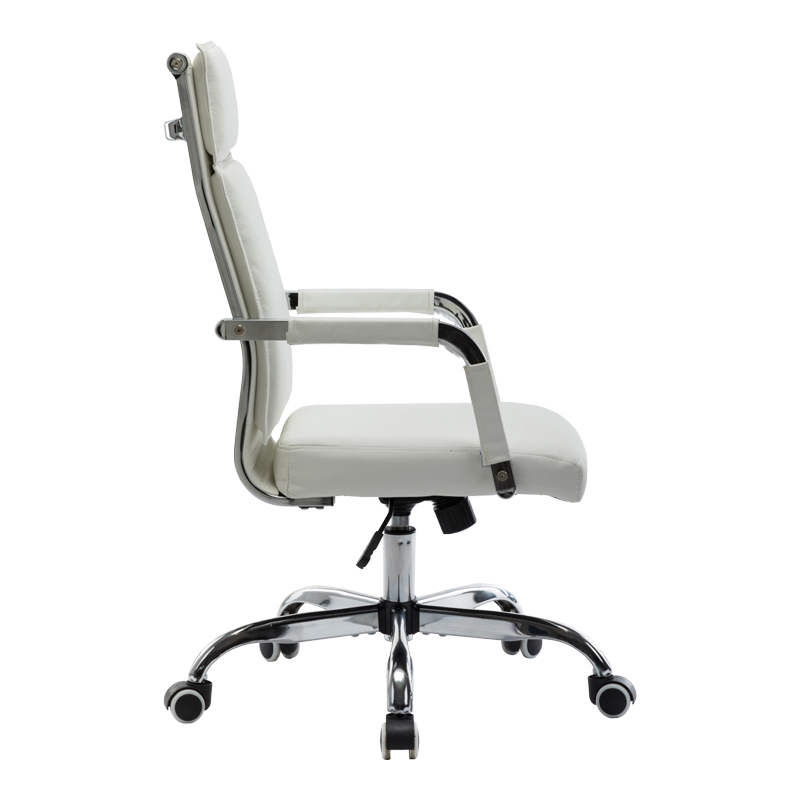 Καρέκλα γραφείου διευθυντη Mavel pakoworld PU λευκό 55x62x100-110εκ - Image 4