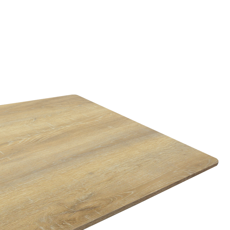 Τραπέζι Aragne pakoworld sonoma mdf με μαύρα μεταλλικά πόδια 160x90x75εκ - Image 4