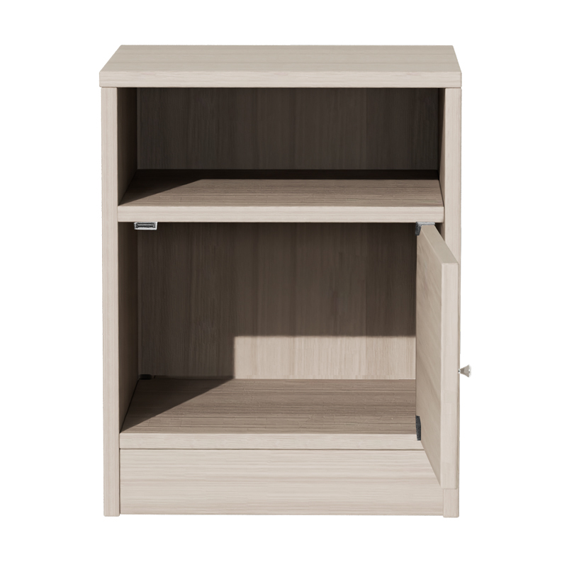 Κομοδίνο Foly pakoworld με ένα ντουλάπι γκρι oak 40x40x50εκ - Image 4