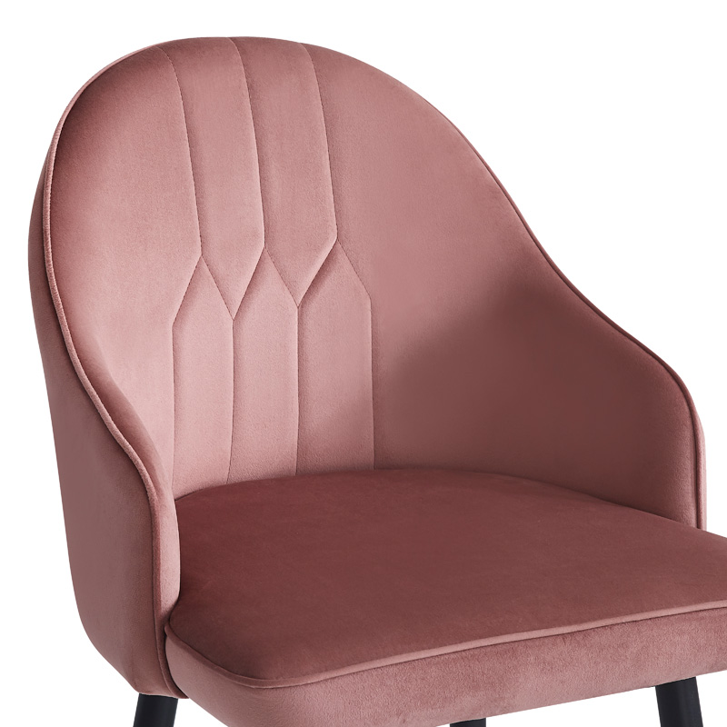 Σκαμπό μπαρ Velva pakoworld βελούδο σε σάπιο μήλο απόχρωση 46x45x113εκ - Image 5