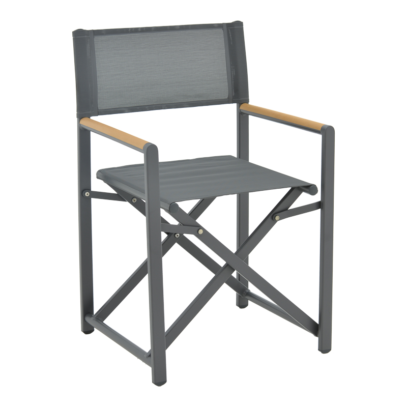 Τραπεζαρία Kliton-Mabu σετ 5τεμ pakoworld αλουμίνιο σε ανθρακί απόχρωση 80x80x74εκ - Image 3