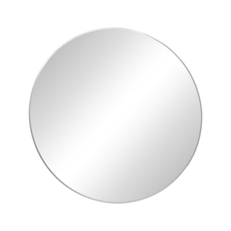 Καθρέπτης Nhaos pakoworld ασημί αλουμίνιο Φ60x2.5εκ