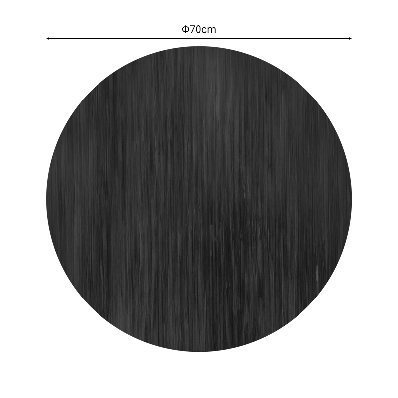 Επιφάνεια τραπεζιού Jedre pakoworld τ.Werzalit καρυδί Φ70εκ - Image 2