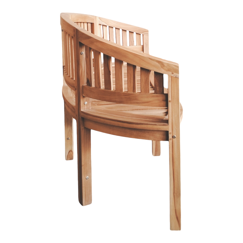 Καναπές τριθέσιος Coren pakoworld φυσικό teak ξύλο 150x61x87εκ - Image 4