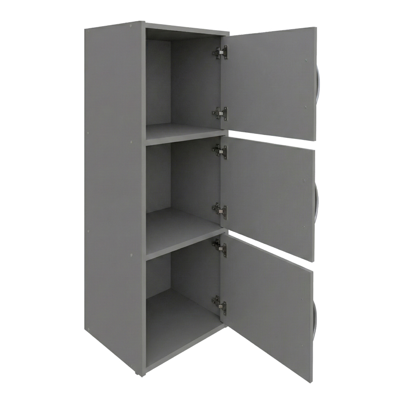 Ντουλάπι-στήλη Soline pakoworld ανοιχτό γκρι 40x34.5x90.5εκ - Image 2