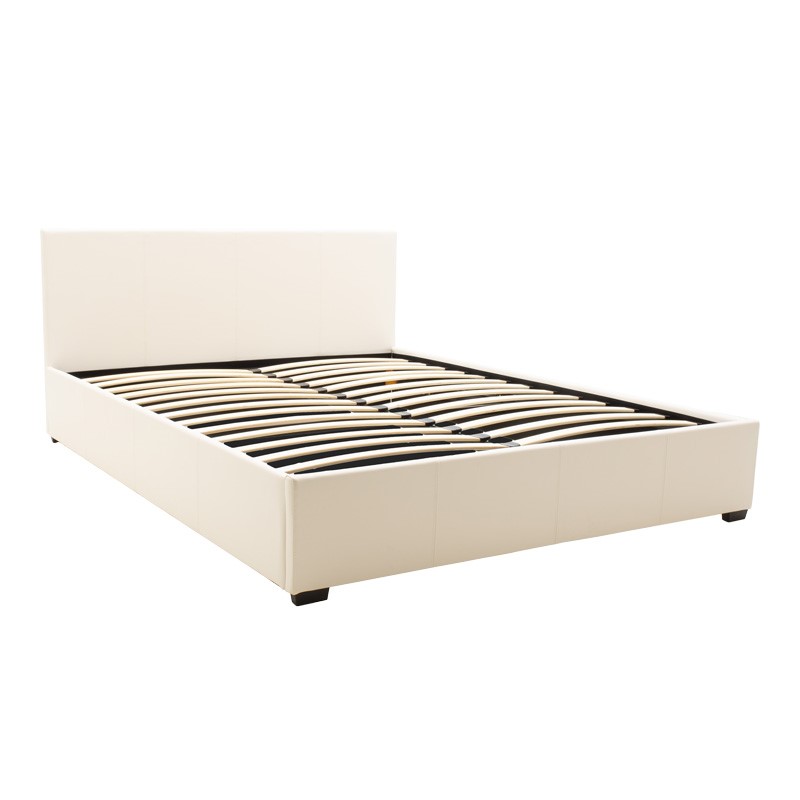 Κρεβάτι Norse pakoworld pu λευκό με αποθηκευτικό χώρο 160x200εκ - Image 4