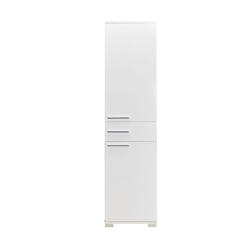 Ντουλάπα Chad pakoworld με συρτάρια λευκό gloss 45x40x188εκ - Image 4