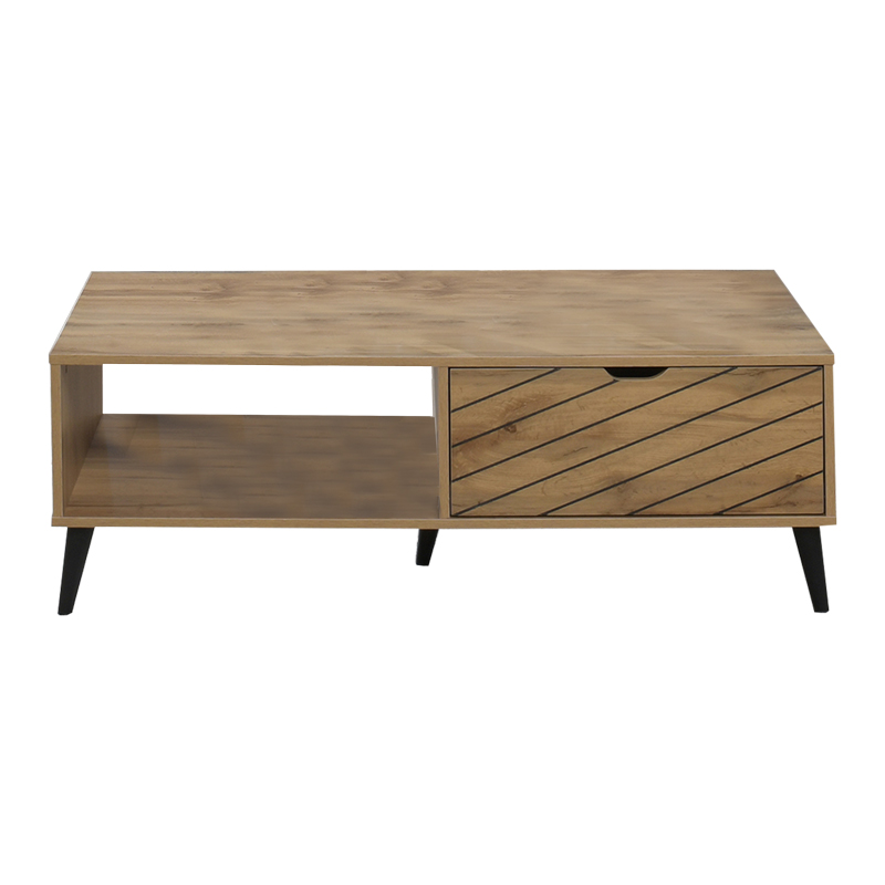 Τραπέζι σαλονιού Thelma pakoworld oak μελαμίνης 120x60x41.6εκ - Image 2