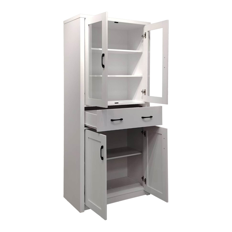Βιτρίνα-ντουλάπα Nisso pakoworld σε λευκή απόχρωση 80x40x183.5εκ - Image 3