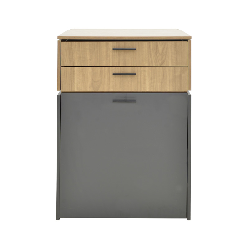 Τουαλέτα κρεβατοκάμαρας Sonlen pakoworld ανθρακί-sonoma 60x45x130εκ - Image 3