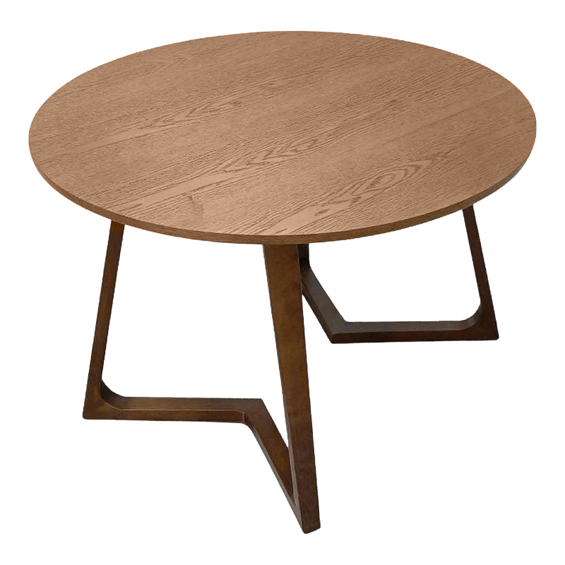 Τραπέζι Sedria pakoworld mdf καρυδί Φ120x75εκ - Image 2