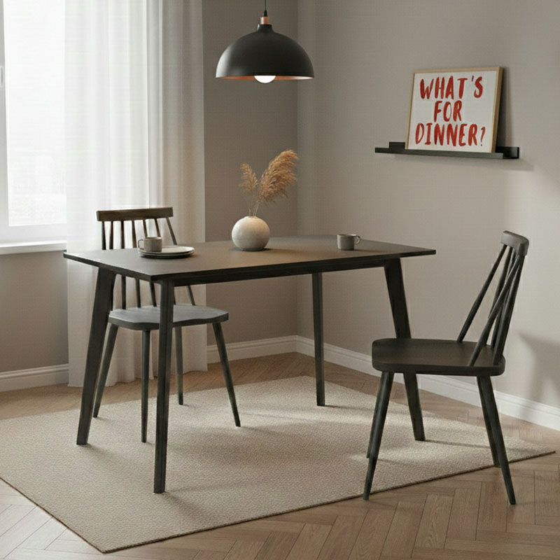Τραπέζι Benson pakoworld MDF σε rustic grey απόχρωση 120x75x75εκ - Image 2