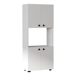Στήλη Guzel pakoworld σε λευκή απόχρωση 60x31.4x140εκ