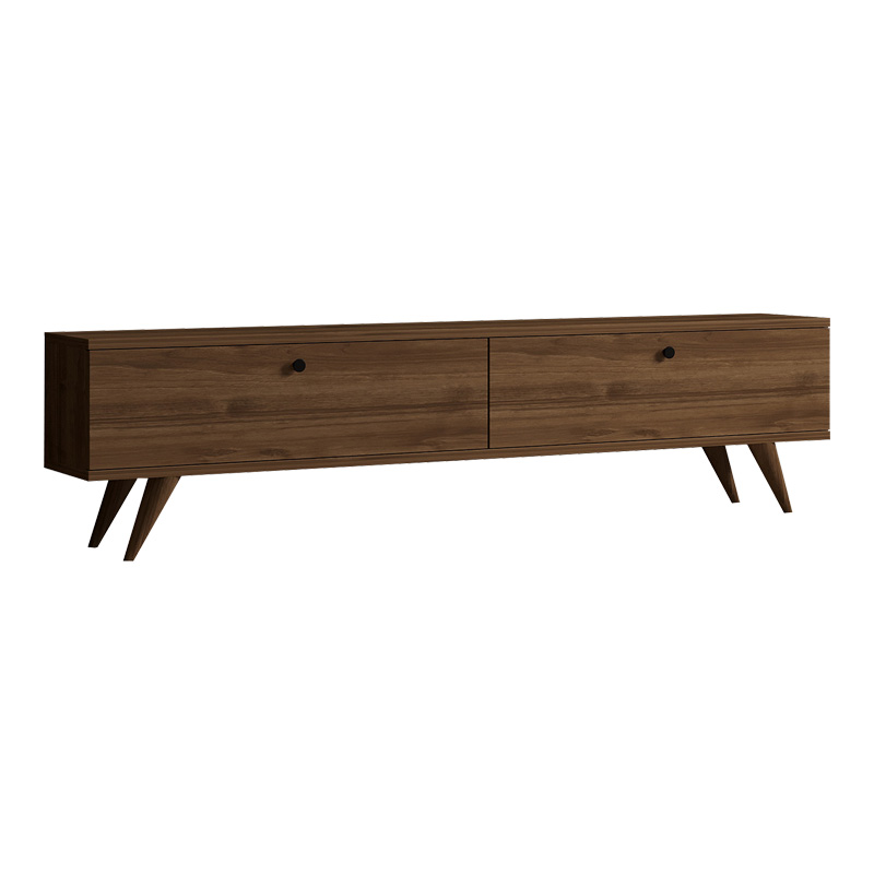 Έπιπλο τηλεόρασης Jate pakoworld σε καρυδί απόχρωση 160x25x40εκ - Image 2