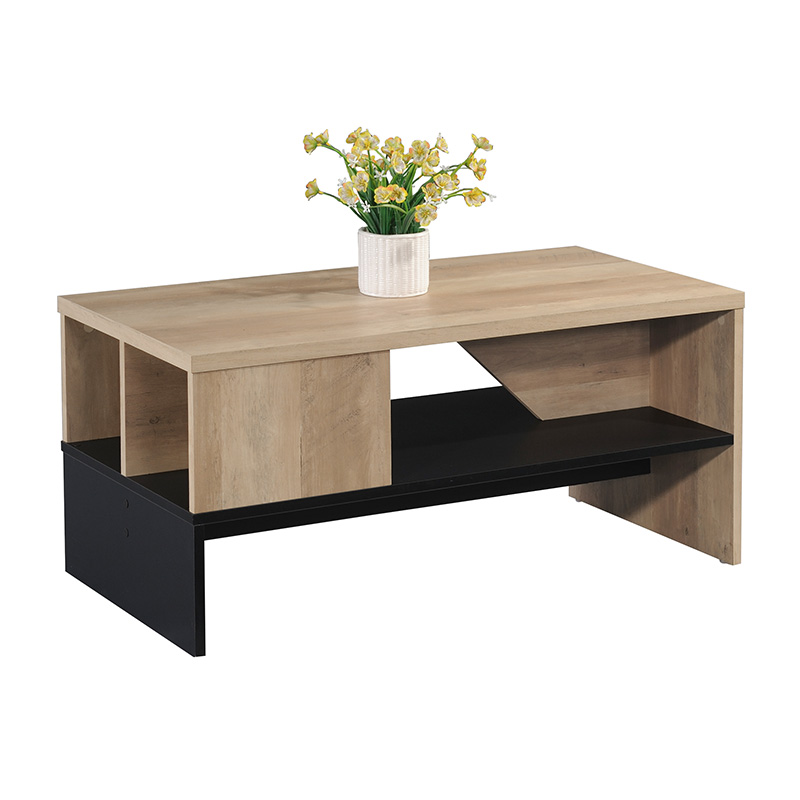 Τραπέζι σαλονιού Naya pakoworld sonoma-ανθρακί 93x46x43εκ - Image 2