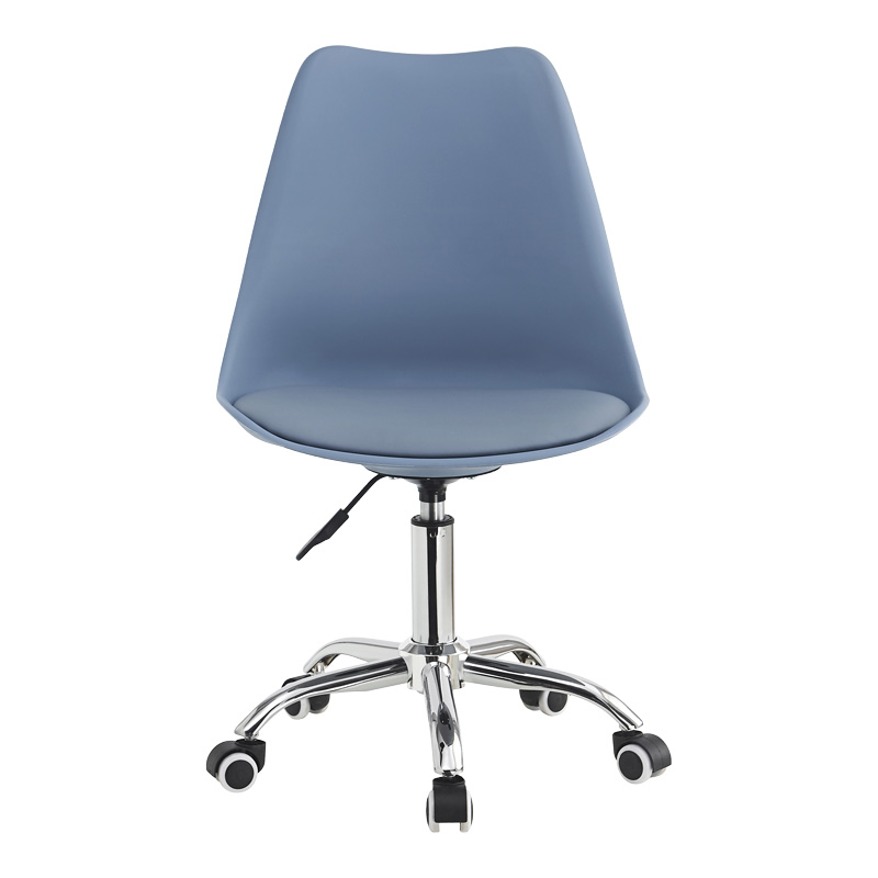 Καρέκλα γραφείου εργασίας Gaston II pakoworld pp-pu σε απόχρωση ανοιχτό μπλε 48x57x77-90εκ - Image 5