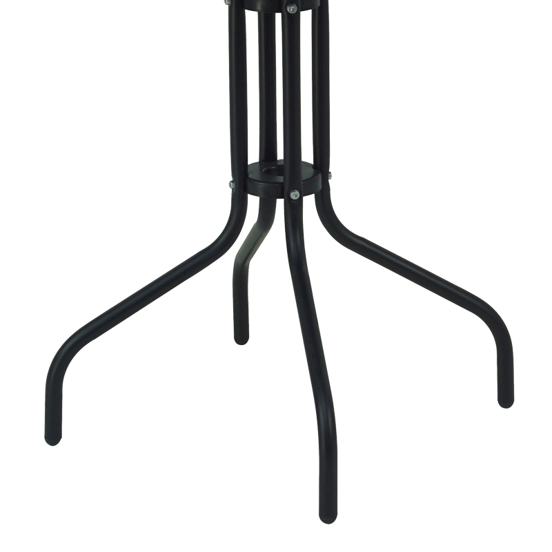 Τραπέζι Vergo pakoworld μαύρο μέταλλο Φ60x70εκ - Image 3