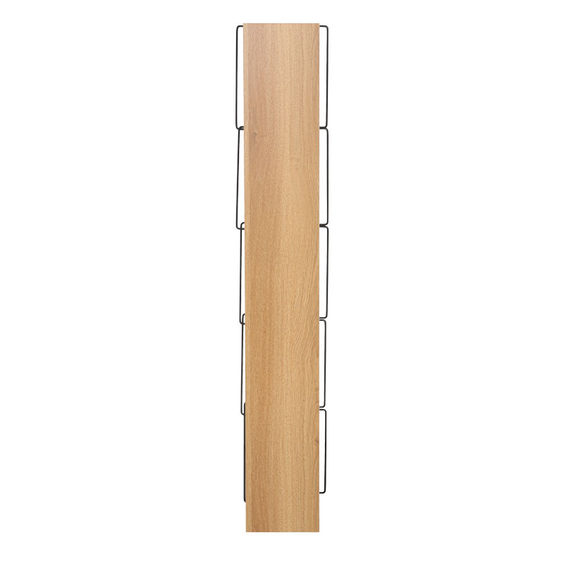 Βιβλιοθήκη mini Tars pakoworld sonoma-μαύρο 50x22x150εκ - Image 4