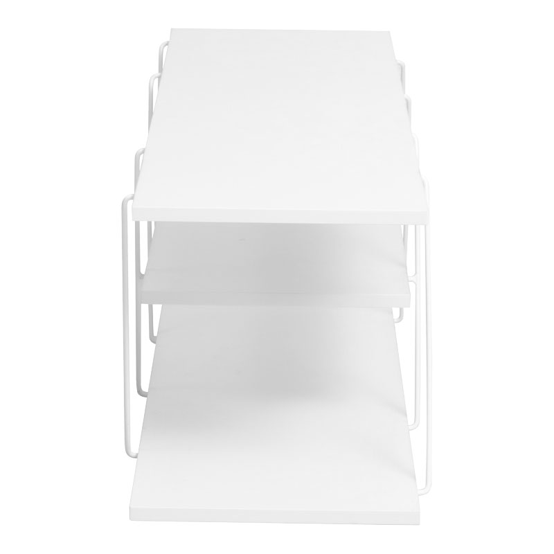 Έπιπλο τηλεόρασης Tars pakoworld λευκό 120x30x33εκ - Image 4
