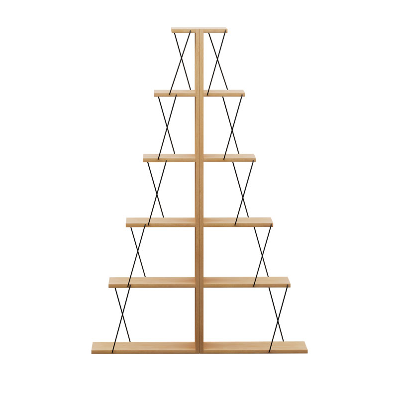 Βιβλιοθήκη mini Tars pakoworld sonoma-μαύρο 100x22x150εκ - Image 2
