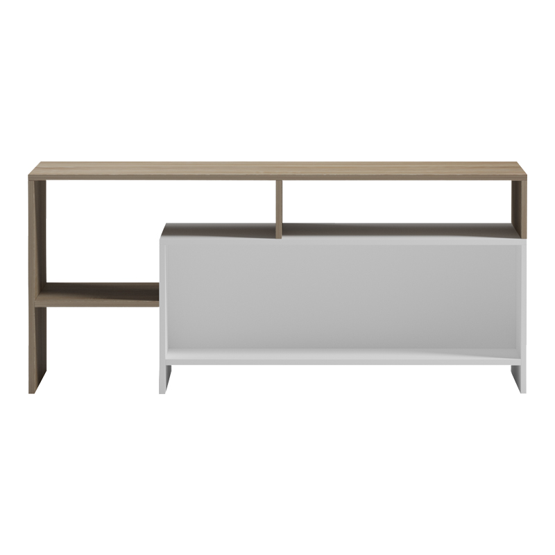 Τραπέζι σαλονιού Consa pakoworld sonoma - λευκό 120x60x52.8εκ - Image 3