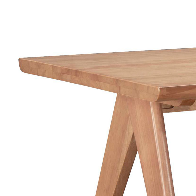 Τραπέζι Winslow pakoworld ξύλο rubberwood σε ανοιχτό καρυδί χρώμα 200x100x75εκ - Image 2