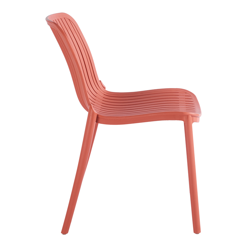 Καρέκλα Teragi στοιβαζόμενη pakoworld pp με UV protection terracotta 58x43.5x82εκ - Image 3
