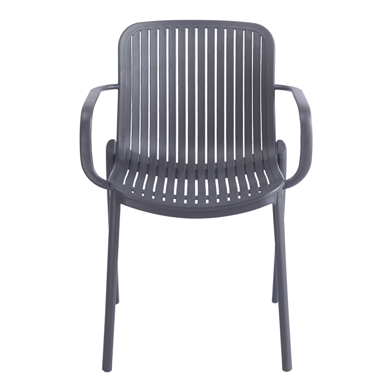 Πολυθρόνα Teragi στοιβαζόμενη pakoworld pp με UV protection ανθρακί 59x57x82εκ - Image 4
