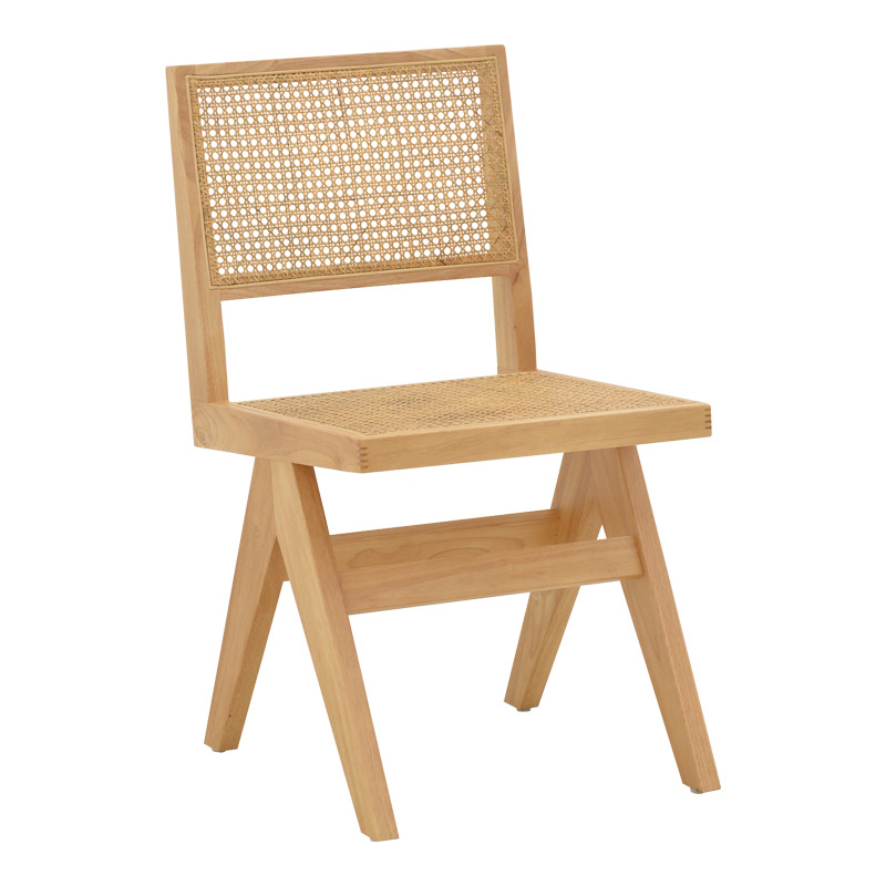 Καρέκλα Winslow pakoworld φυσικό rubberwood 45x56x82εκ - Image 2