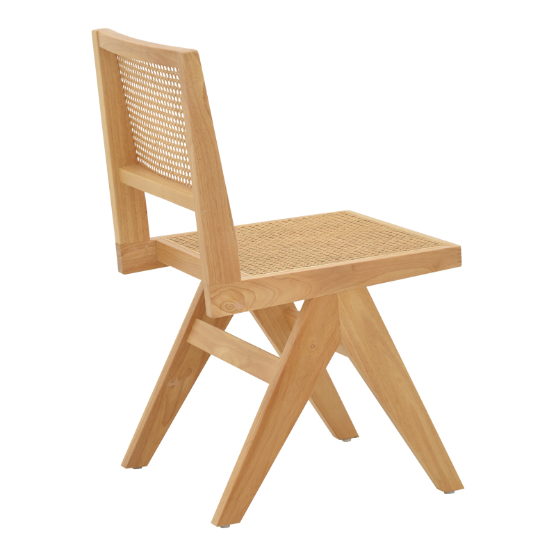 Καρέκλα Winslow pakoworld φυσικό rubberwood 45x56x82εκ - Image 4