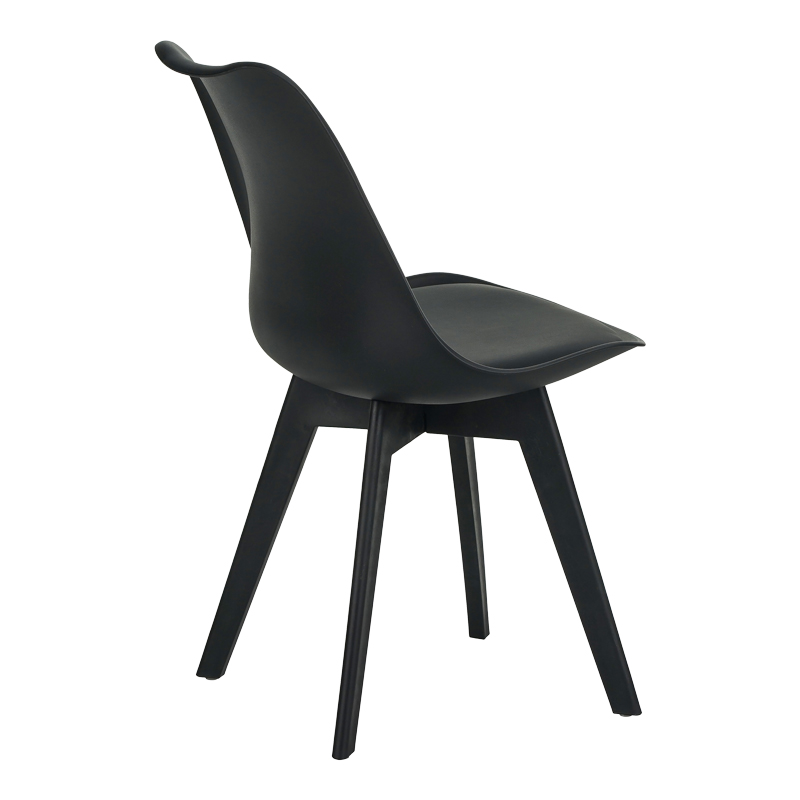 Καρέκλα Gaston I pakoworld PP-PU σε μαύρη απόχρωση 48.5x53.5x81.5εκ - Image 3